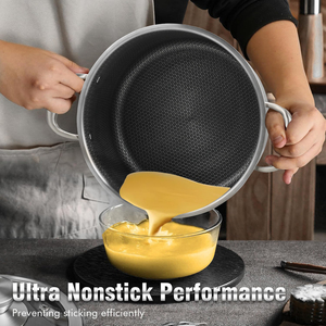 <span class=keywords><strong>Casserole</strong></span> en acier inoxydable 304 à 3 couches, antiadhésive, sans PFOS/PFOA, pour cuisinière à <span class=keywords><strong>induction</strong></span>/four/lave-vaisselle - Product Image 4