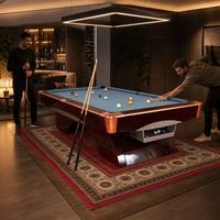 Table de billard professionnelle Nine Ball 8FT 9FT en bois d'acajou avec plateau en ardoise, certifiée CE ISO, personnalisable pour la maison