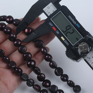 Hot Bán 9-10Mm Rượu Vang Màu Đỏ Ngọc Trai Tự Nhiên Baroque Loose Ngọc Trai Đối Với Tự Làm Đồ Trang Sức 18Cm - Product Image 6