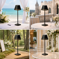 Lampe de table moderne à commande tactile, lampe de chevet LED rechargeable pour mariage, fête, chambre à coucher, décoration de la maison