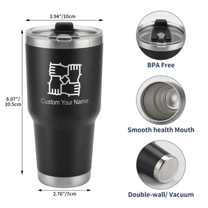 Gobelet isotherme en acier inoxydable personnalisé de 30 oz, à double paroi, isolé sous vide - Product Image 3