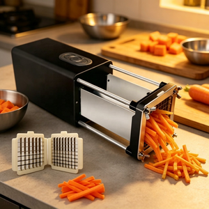 Trituradora Eléctrica Multiusos, Cortadora de Vegetales con 3 Modos y Juego de Cuchillas para Carne Congelada y Jengibre - Product Image 3