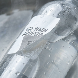 Étiquettes lavables en PET recyclé - Autocollants amovibles sans résidus pour bouteilles, pour un emballage durable des boissons et des aliments - Product Image 3