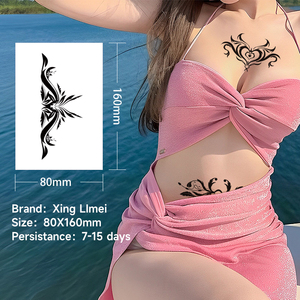Tatuaje Temporal de Jugo Herbal Sexy <span class=keywords><strong>y</strong></span> Encantador para Chicas, Tatuaje Semipermanente para <span class=keywords><strong>Pecho</strong></span> <span class=keywords><strong>y</strong></span> Abdomen - Product Image 2