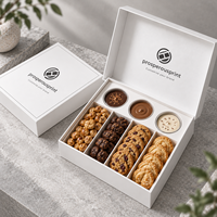 Boîte à pâtisserie biodégradable personnalisée, en papier alimentaire, pour biscuits, beignets, macarons, pâtisseries, avec logo imprimé