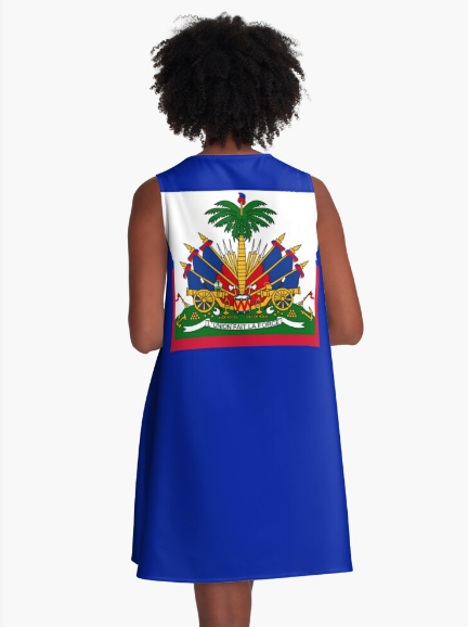 Robe Haïti bleu