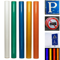 Material de Vinilo Reflectante Duradero, Imprimible, Multicolor, para Corte con Plotter y Fabricación de Señales de Seguridad Vial