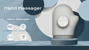 Masseur de main de qualité professionnelle, modes de thérapie 3D - chaleur/pression d'air, fonction musicale, garantie 1 an, maison/bureau/voyage, directement de l'usine - Product Image 2