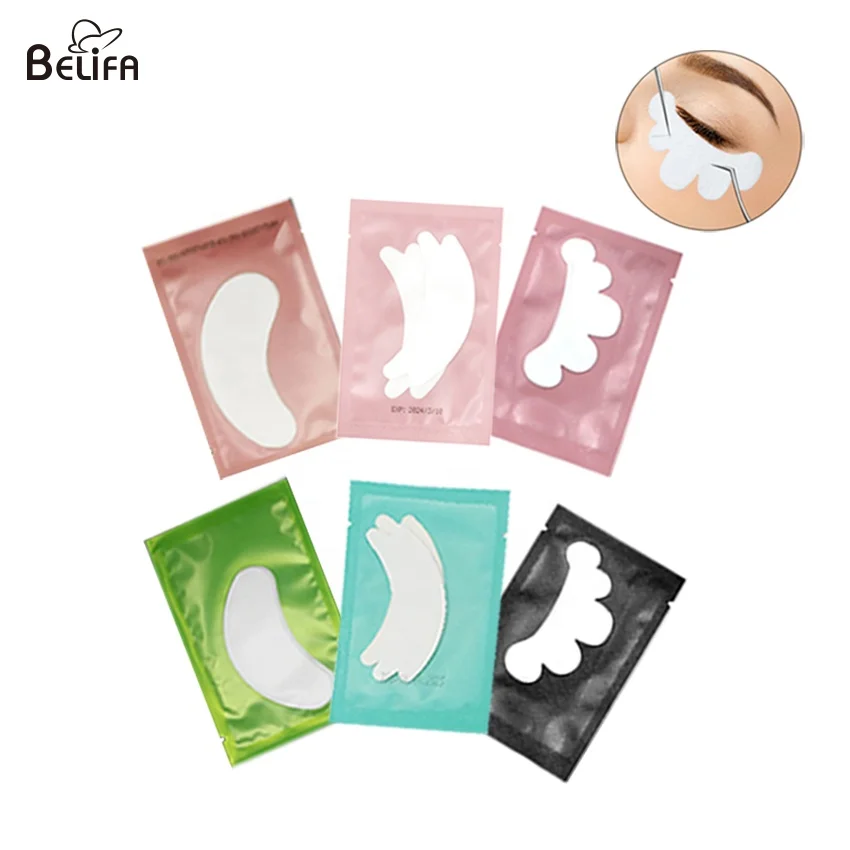 Фирменный патч для глаз с бабочкой из пены без ворса, патч для глаз для наращивания ресниц, гелевые патчи под глаза