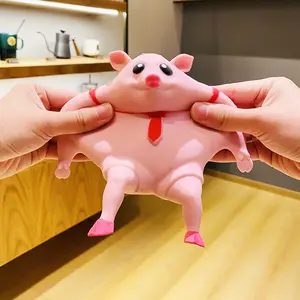 Decompress toy 2023 New Arrival Anti Stress Relief Vent Cute Pink Pig Squeeze Fidget Sensory Kids Adults Decompress toy