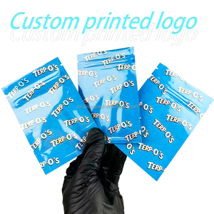 Sacs d'emballage personnalisés à fermeture éclair en plastique Mylar, feuille d'aluminium, fond plat, avec fermeture Ziplock, holographiques, laser, à fond stable - Product Image 4