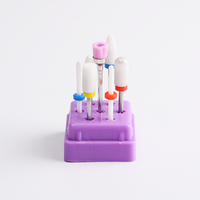 Kit de forets céramiques multifonctionnels – Pièces professionnelles portables pour ponceuse à ongles, pour le ponçage des capsules d'ongles en acrylique et le nettoyage des cuticules