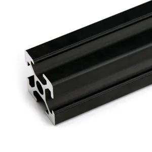 Oxidized black T V slot 2020 2040 aluminum alloy extrusion profile for linear guide rail