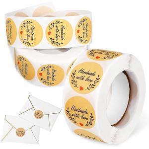 Tùy Chỉnh Nhỏ Bền Dính Giấy Cuộn Sticker Không Thấm Nước An Toàn Thực Phẩm Niêm Phong Nhãn Cho Bao Bì Thực Phẩm Túi Và Hộp - Product Image 4