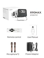 [Entrepôt en SA/BR/RU/UE] BYINTEK UFO R90 Max, projecteur de jeu 4K réel 1100 lumens, projecteur avec haut-parleurs 20W*2 pour home cinéma