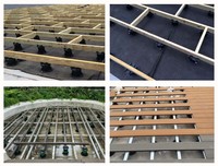 Support de poutre réglable haute performance Taurus pour structure de terrasse, balcon et revêtement de sol