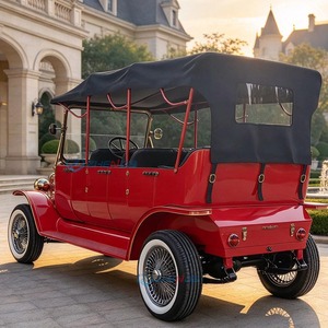 Zhenda 2026, Auto Eléctrico Vintage para Bodas y Turismo, Rojo Clásico de Lujo, Techo Abierto, 1 Año de Garantía, Superventas - Product Image 4