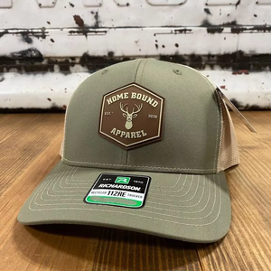 Gorras Trucker Richardson 112 de Alta Calidad con Parche de Cuero, Nueva Moda, Etiqueta Tejida, 6 Paneles, Gorras Personalizadas con Cierre a Presión - Product Image 1