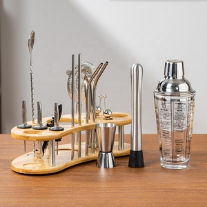 Ensemble de shakers à cocktail en acier inoxydable un ensemble complet d'outils de mélange de cocktails de bar pour un usage domestique - Product Image 2