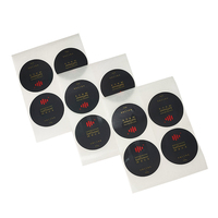 Sceau en feuille d'or imperméable pour articles de luxe, étiquette autocollante imprimée UV pour emballages d'huiles essentielles et de cosmétiques de boutique