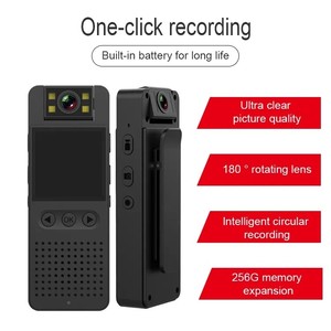 1080P Góc rộng ngoài trời Wi-Fi tầm nhìn ban đêm Máy Quay Video Máy ảnh liên lạc từ hút trở lại <span class=keywords><strong>clip</strong></span> bodycam video cửa điện thoại - Product Image 3