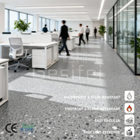 Piso Vinílico de PVC de 2mm Ecológico, Impermeable, Antideslizante y Resistente a las Manchas para Taller y Estacionamiento Subterráneo