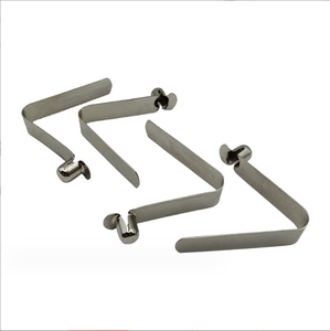 ステンレス鋼スプリングボタンクリッププッシュボタンクリップ、カヤックパドルキャンプテントポール用チューブロッキングピンクリップ - Product Image 1