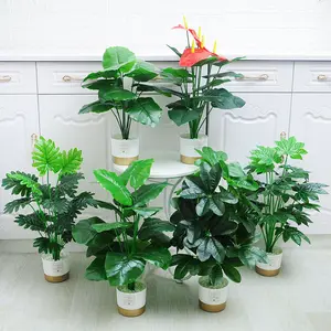 Nordic ins Simulation kleine Topfpflanzen Dekoration Wohnzimmer Desktop Ornamente Topfpflanzen nach Hause grüne Pflanzen Bonsai