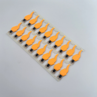 20 pièces LED à filament 3V à effet de flamme vacillante, pour décoration DIY, ampoule de lampe bougie, accessoires de diode, puce COB