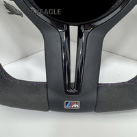 Volant M pour BMW M1 M2, cuir suédé avec surpiqûres tricolores, palettes de changement de vitesse, compatible E90 E92 F10 F20 F30, remplacement amélioré