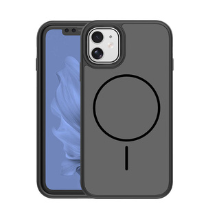 Nuova Custodia Protettiva Antiscivolo Opaca per Fotocamera, in TPU e PC, con Ricarica Wireless e Bumper Magnetico per <span class=keywords><strong>iPhone</strong></span> <span class=keywords><strong>11</strong></span>, Colore <span class=keywords><strong>Arancione</strong></span> - Product Image 6