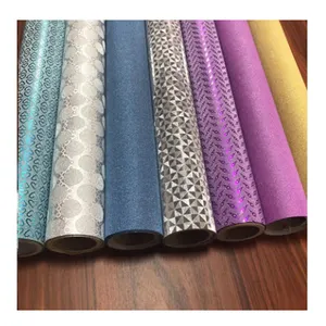 Gift Wrap Decorative Embossed Color Coating Fish Scale Glitter Pattern Film