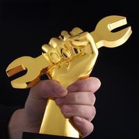 Clé à étrier à marteau personnalisée Compétences Concours Prix Métal 3d Modèle Camion Réparateur Trophée