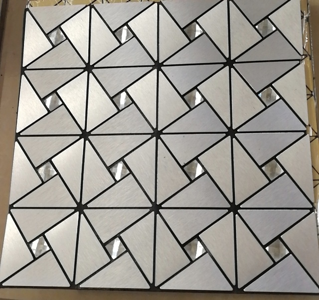 Mix Glass Mosaic Tile Metal Glass Mosaic for Swimming Pool, Bathroom, Living Room
