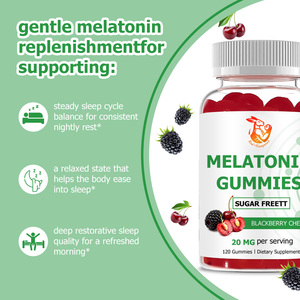 Gomitas de Melatonina Personalizadas de Fábrica, Sabor a Frambuesa y Cereza, Melatonina con Sodio para un Sueño Profundo, Dulces Sueños, Gomitas de Melatonina - Product Image 6