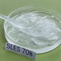 SLES 70 de qualité industrielle, lauryl éther sulfate de sodium, pâte visqueuse pour la fabrication de détergents, shampooings et savons liquides