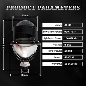 ไฟหน้ารถจักรยานยนต์อัตโนมัติและเลนส์โปรเจคเตอร์ LED ขนาด2.5นิ้วพร้อมไฟสปอร์ตไลท์ <span class=keywords><strong>Hi</strong></span>/ต่ำจากโรงงานโดยตรง - Product Image 5