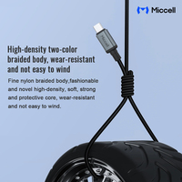 Miccell - Cable USB-C a USB-C al por Mayor con Carga Rápida PD de 60W, Cables de Datos Tipo C para Mayoristas y Distribuidores de Teléfonos Móviles