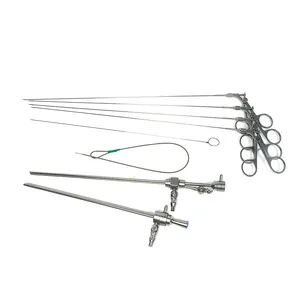 Base de instrumentos cirúrgicos Histeroscópio para procedimentos minimamente invasivos Conjunto Histeroscópico Tesoura Histeroscópica