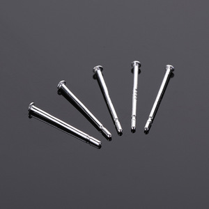 Stud <b>Earrings</b> 925 Silver Plated <b>Screw</b> Shape Simple Design For Women Ear Cartilage Jewelry - Product Image 3