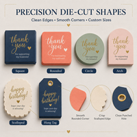 Autocollants personnalisés de remerciement pour anniversaire, étiquettes personnalisées avec logo, étiquettes en papier pour emballages cadeaux et commandes de petites entreprises