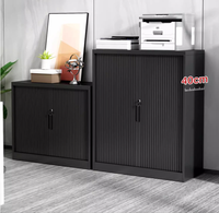 Xingyuan Armoire de stockage de fichiers en acier au design moderne avec porte à volet roulant Mobilier de bureau en gros pour application de salle de sport scolaire