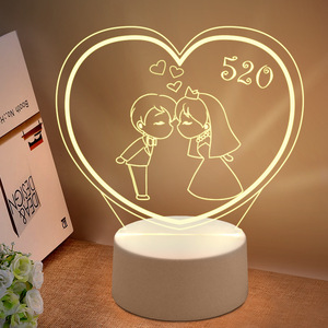 Lámpara TIGERGOODS 3D LED de Lujo <span class=keywords><strong>para</strong></span> Bebés, Lámpara Nocturna Acrílica Recargable por USB, Lámpara Decorativa <span class=keywords><strong>para</strong></span> Habitación, Regalo <span class=keywords><strong>para</strong></span> el Día de la Madre <span class=keywords><strong>2023</strong></span> - Product Image 5