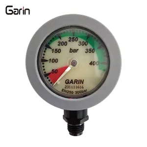 400bar 50MM Luminous Waterproof Self-Contained Underwater Breathing Apparatus Pressure Gauge