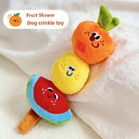 Uyeah OEM/ODM Persoonlijk Ontwerp Korte Pluche Sleutelhanger Aangepaste Gevulde Fruit-op-een-Stok Serie Koreaanse Stijl Huisdier Pluche Speelgoed