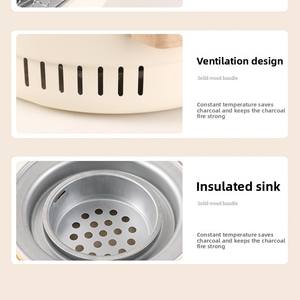 <span class=keywords><strong>Barbacoa</strong></span> de Carbón Personalizada, Portátil para Exteriores, Resistente a la Oxidación, <span class=keywords><strong>Chimenea</strong></span> para Hervir Té, Parrilla Multifuncional Pequeña para el Hogar - Product Image 3