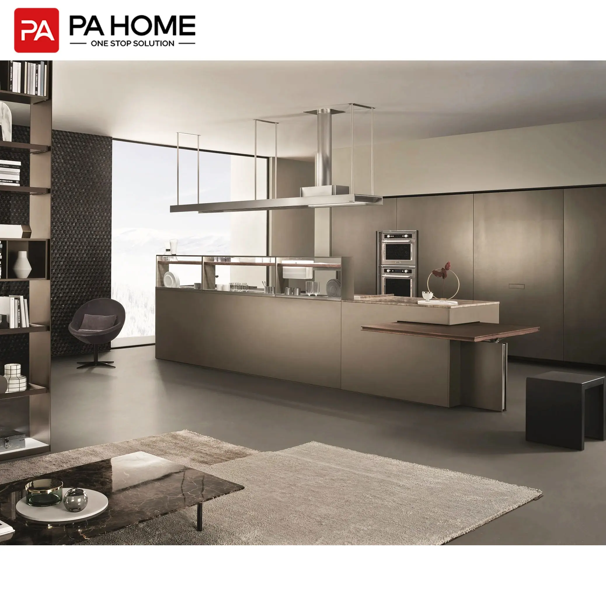 PA современные шкафы кухонные шкафы для квартиры Умный набор кухонной мебели