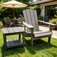 Tabouret de salle de bain moderne populaire, table basse de jardin/patio, petite table d'angle moderne en plastique et bois