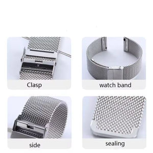 Correa de Repuesto de Malla de Acero Inoxidable de 26.4mm para Reloj Inteligente, Deportiva, Compatible con Watch Series 7 SE 6 5 - Product Image 4