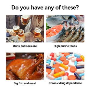 男性用前立腺健康のためのハーブチコリガーデニアティー尿酸救済グルメヘルスケアサプリメント - Product Image 4